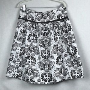 Tommy Hilfiger Brown & White Flowy Skirt